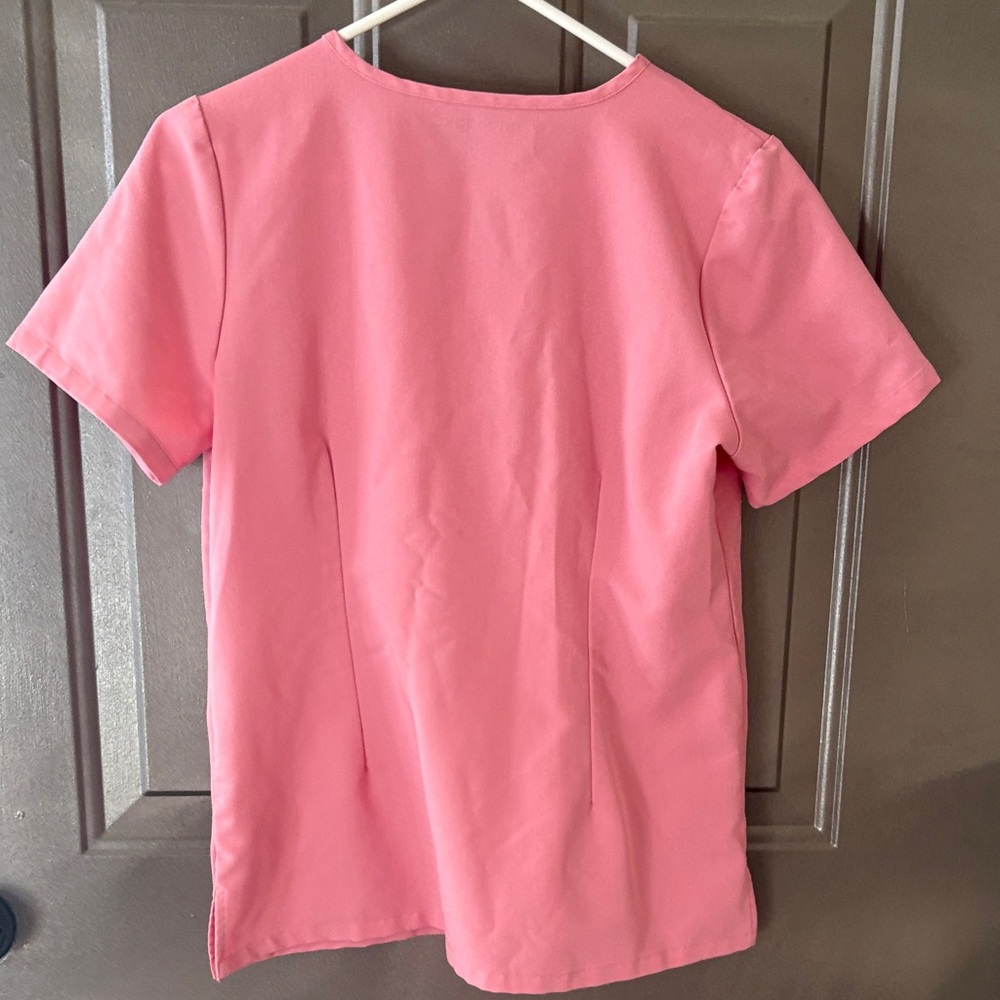 Mandala Bubblegum Pink Women's Scrub Set (small top, small-petite bottoms) - Picture 6 of 6
